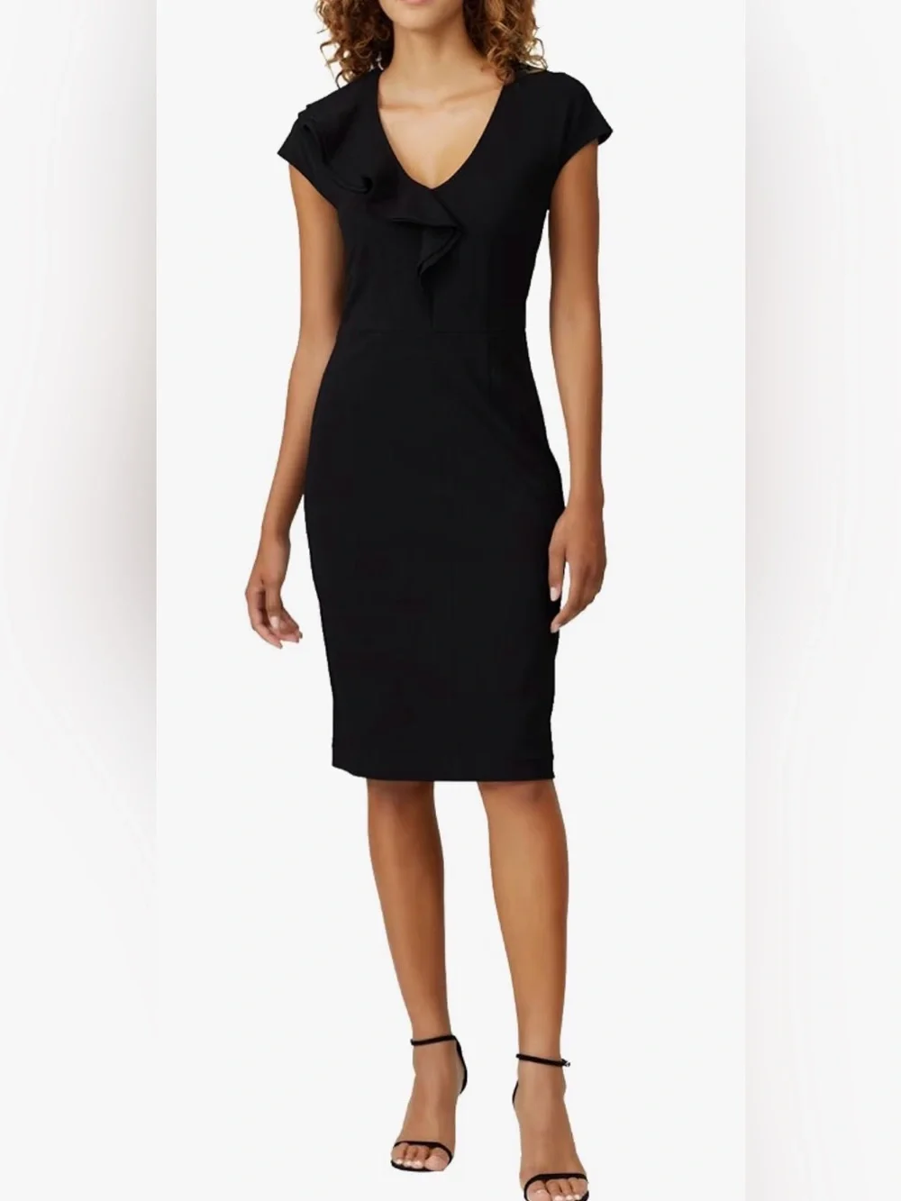 Kate spade New York ruffle matte crepe dress